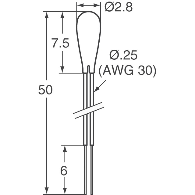 B57862S0502F040 EPCOS - TDK Electronics  Sensori di temperatura - Termistori NTC